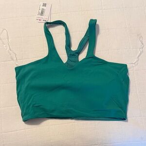 Lululemon Bend This V and Racer Bra - Cascadia Green